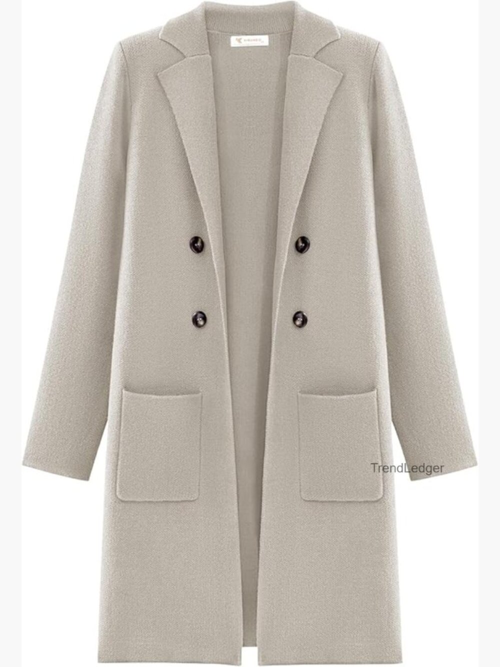 Open Front Knit Cardigan Sweater Jacket with Pockets Long Coatigan